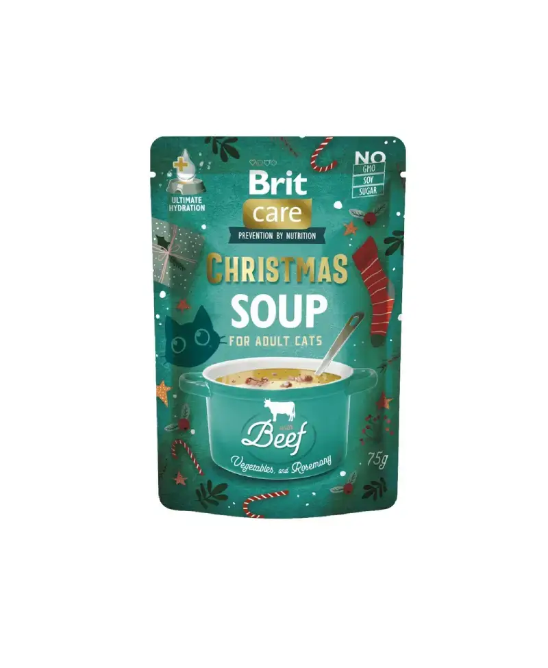 Brit Care cat Christmas Soup Beef 75g
