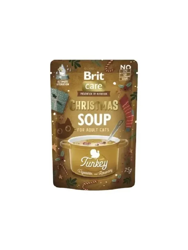 Brit Care Cat Christmas Soup Turkey 75g