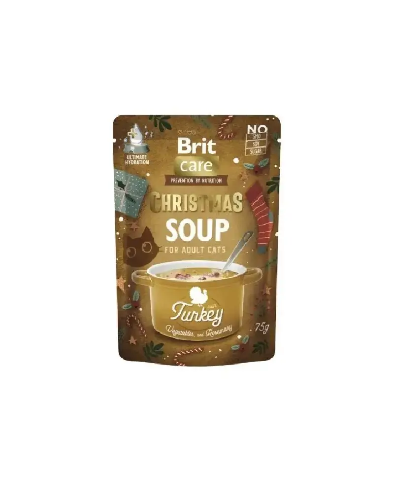 Brit Care Cat Christmas Soup Turkey 75g