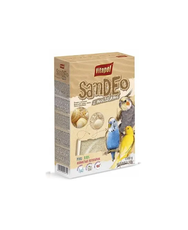 Piasek dla ptaków z muszelkami 1,5kg