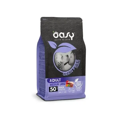 Oasy Dry Dog GraineFree adult M/L kaczka 12kg