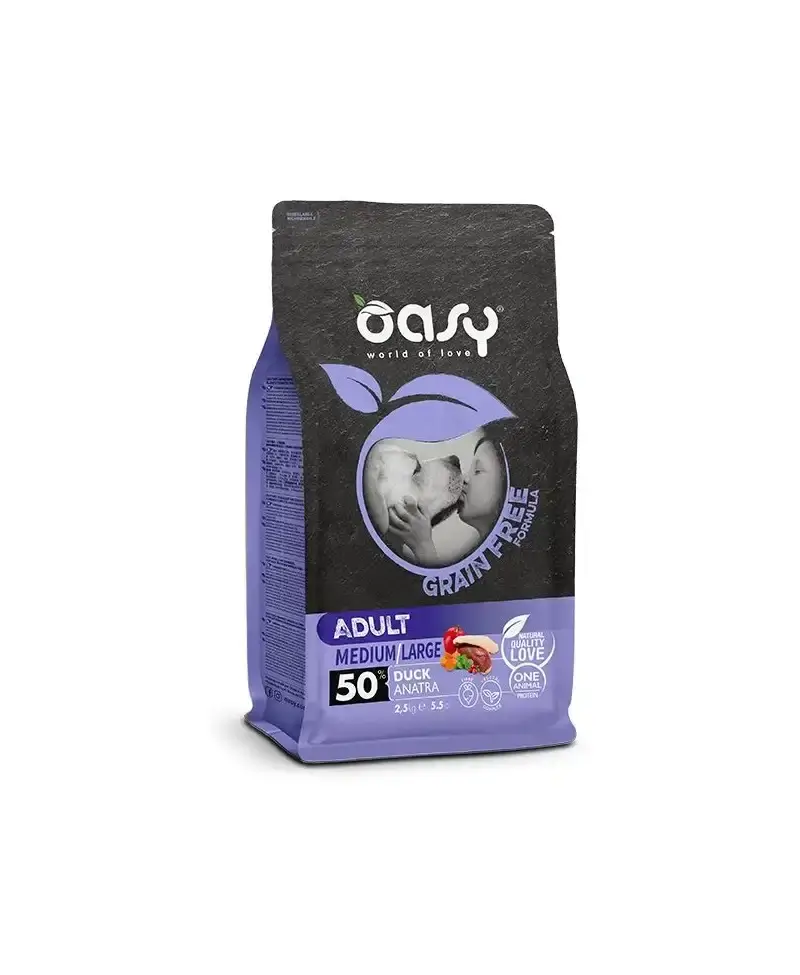 Oasy Dry Dog GraineFree adult M/L kaczka 12kg