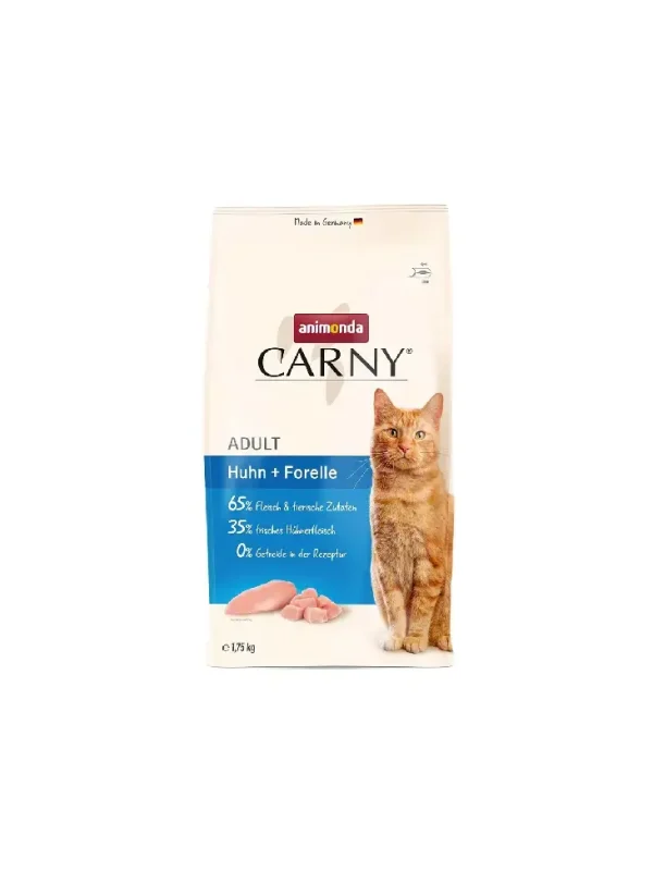 ANIMONDA Carny dla dorosłych kotów - Kurczak i Pstrąg 1,75 kg