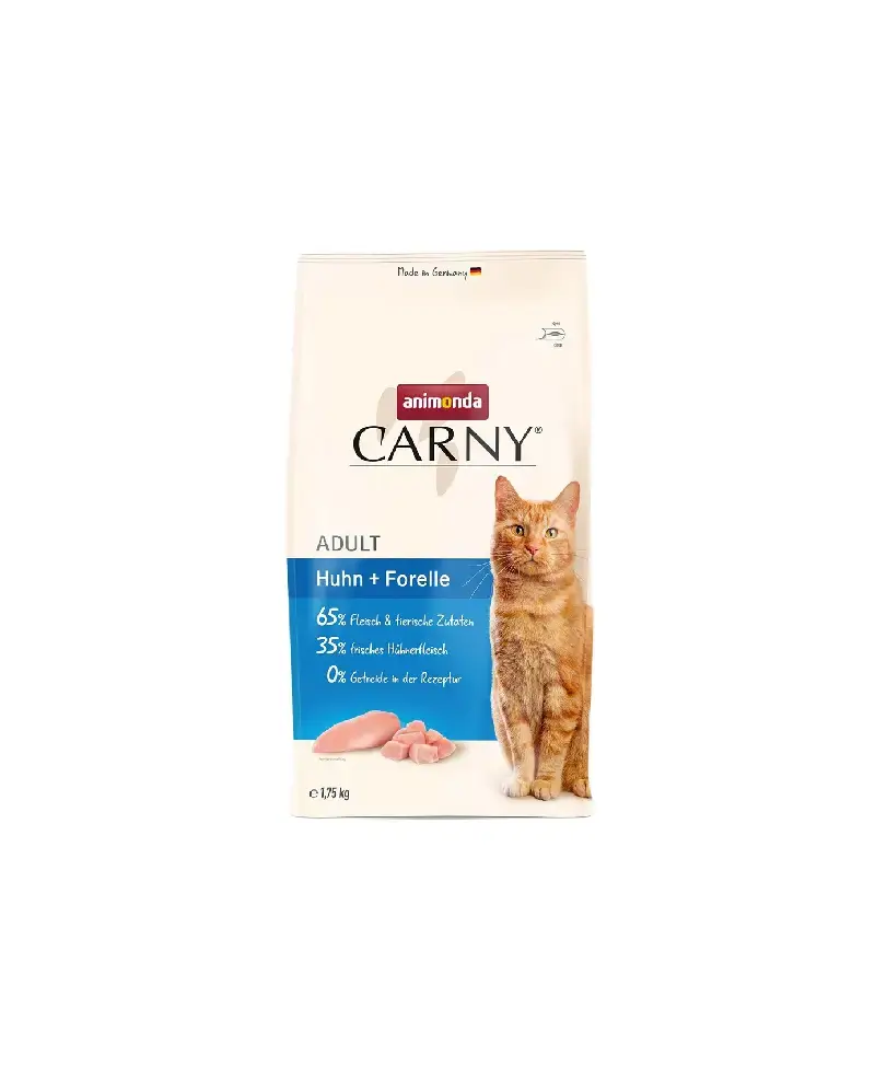 ANIMONDA Carny dla dorosłych kotów - Kurczak i Pstrąg 1,75 kg