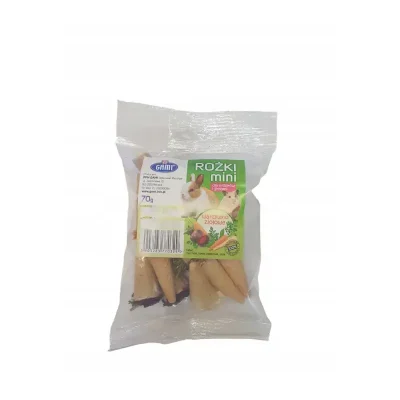 Gami przysmaki warzywne rożki mini dla gryzoni 12 szt 0,07 kg chomik królik
